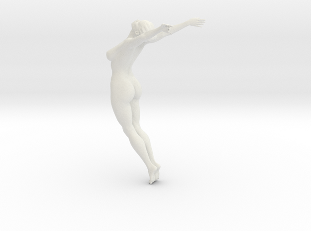 Female yoga pose 003 in White Natural Versatile Plastic: 1:10