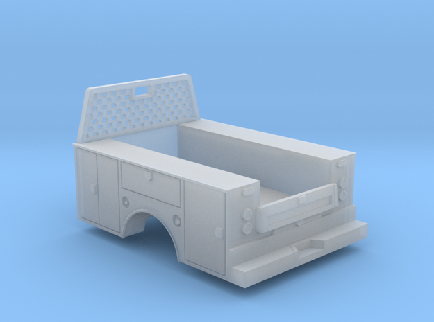 Standard Full Box Truck Bed W Cab Guard 1-64 Scale in Tan Fine Detail Plastic