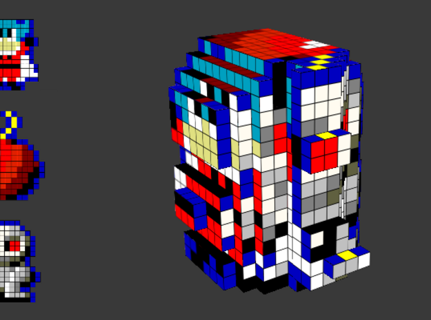 8-bit cutout (Bomb Jack) in Full Color Sandstone
