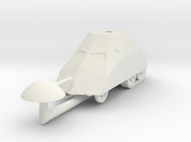 1/72 Tortuga armored car in White Natural Versatile Plastic