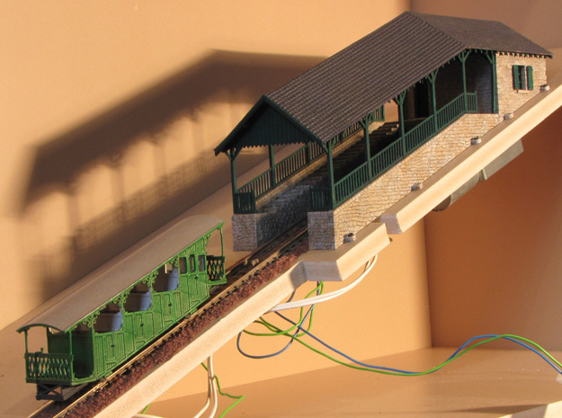 HOfunMD11 - Mont Dore funicular station in White Natural Versatile Plastic
