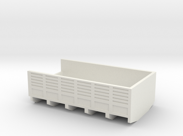 1/87 Scale M36 Truck Bed in White Natural Versatile Plastic
