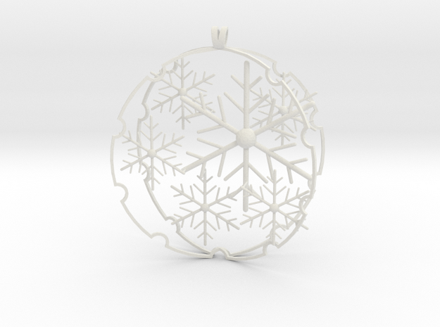 Snowball decoration in White Natural Versatile Plastic
