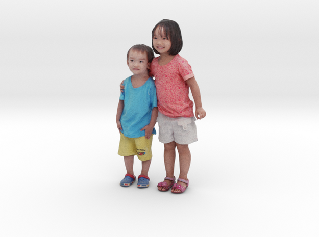 Scanned Children 10CM High in Full Color Sandstone