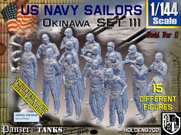 1/144 USN Okinawa set111 in Tan Fine Detail Plastic