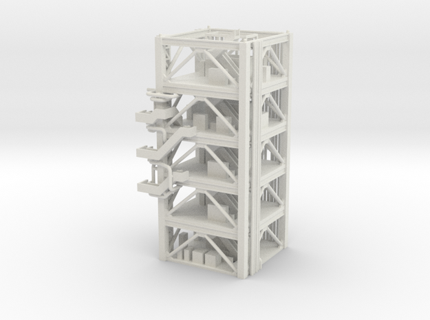 1/400 NASA LUT levels 3-7 (Launch Umbilical Tower) in White Natural Versatile Plastic