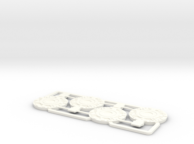 Basic AT-ACT Foot Plates in White Processed Versatile Plastic