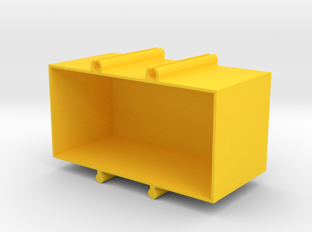 box for electrical components in Yellow Processed Versatile Plastic