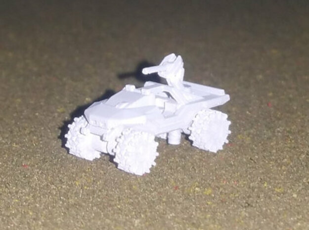 All-Terrain Vehicle with weapons in Smooth Fine Detail Plastic