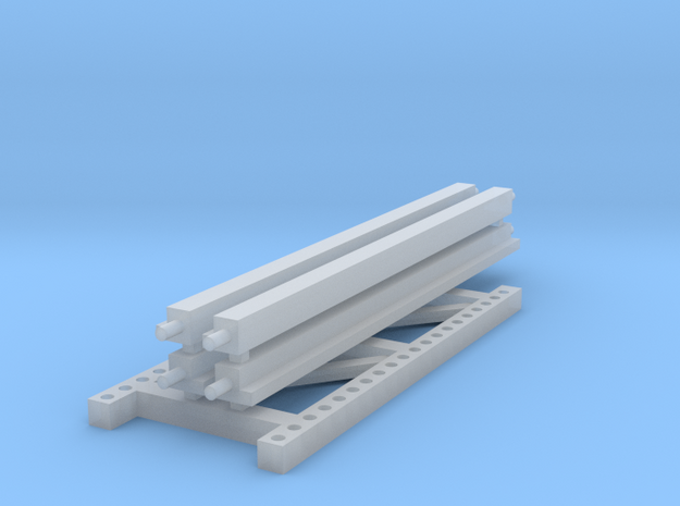 1/64 2 High 10ft Pallet Rack Extension in Smooth Fine Detail Plastic