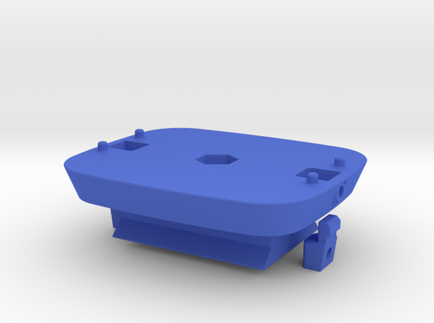 Locking Kinect mount with ARCA baseplate in Blue Processed Versatile Plastic