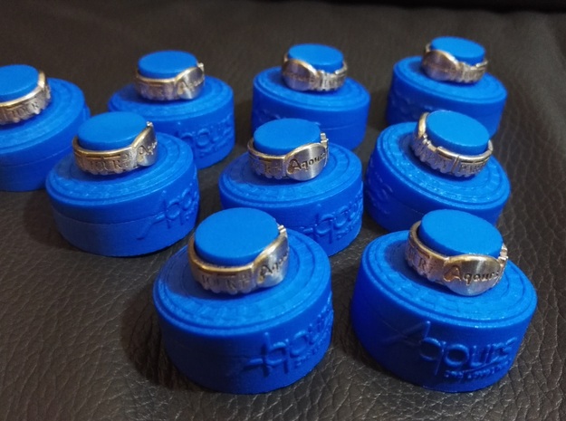 Ring Box - Happy Party Train Tour in Blue Processed Versatile Plastic