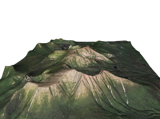 Mount Katahdin Map: 8.5"x11" in Full Color Sandstone