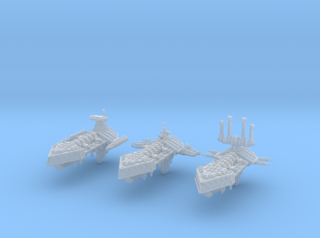 Insurgent Frigates (3) in Tan Fine Detail Plastic