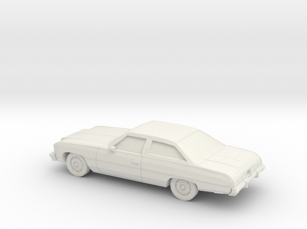 1/87 1976 Chevrolet Impala Coupe in White Natural Versatile Plastic