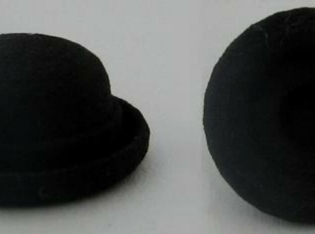 Bowler Hat in Black Natural Versatile Plastic