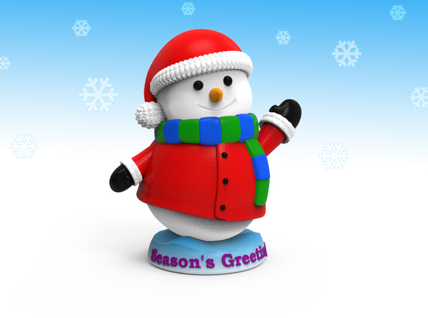 Snowman_Greets in Full Color Sandstone