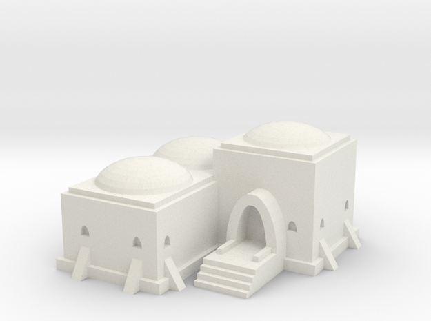 Tatooine Building 2 in White Natural Versatile Plastic