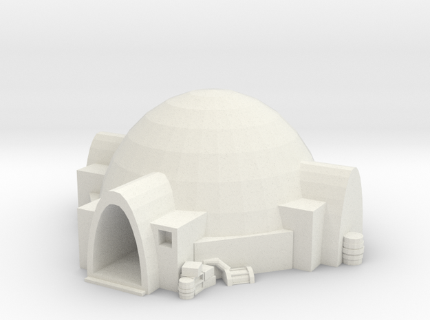 Tatooine Nomad Hut  in White Natural Versatile Plastic