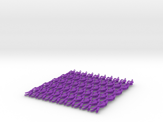 ribbon3-100x in Purple Processed Versatile Plastic