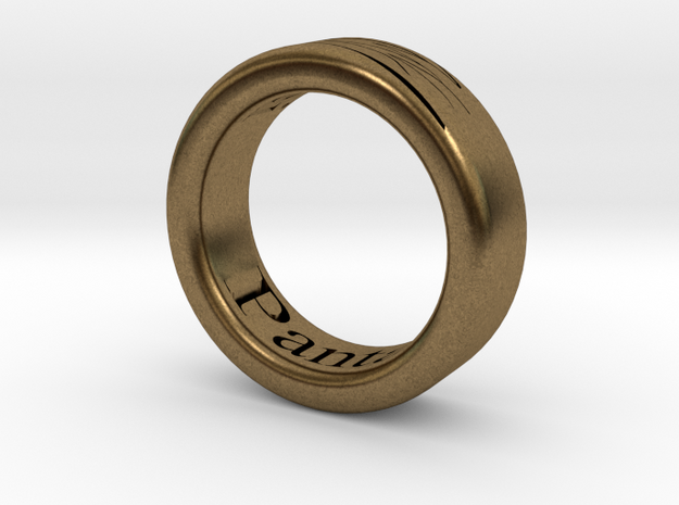 Panta Rhei Ring  in Natural Bronze