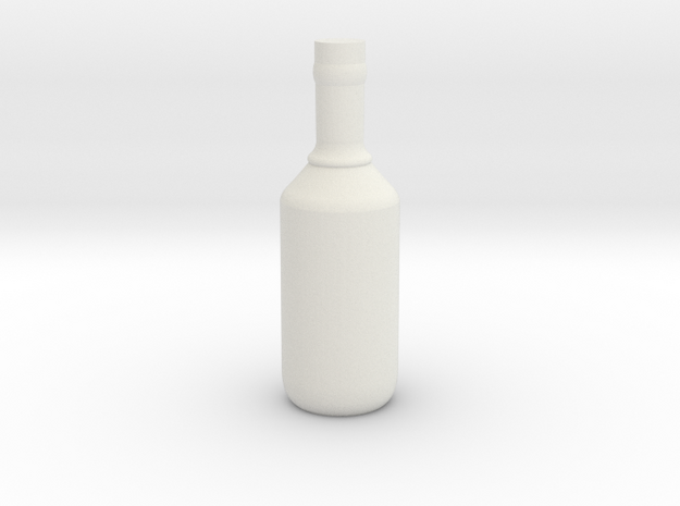 Bottle 3 in White Natural Versatile Plastic