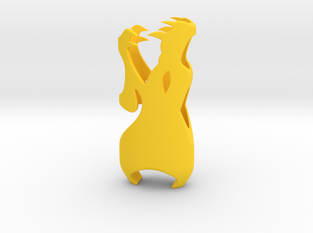 Dragon in Yellow Processed Versatile Plastic