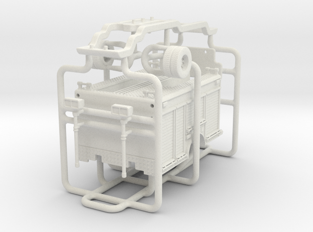 1/64 Medium Duty Engine/Pumper body in White Natural Versatile Plastic