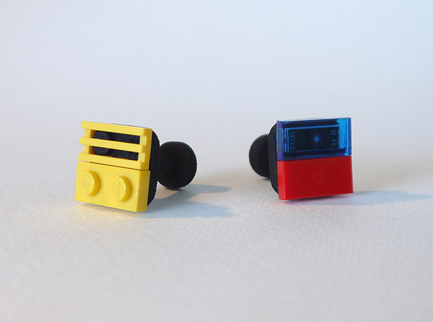 bX Cufflinks in Black Natural Versatile Plastic