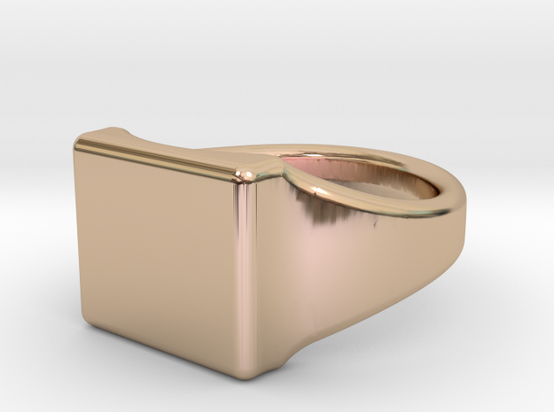 Customizable ring in 14k Rose Gold Plated Brass