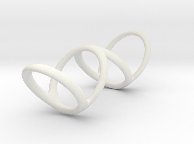 Ring for Bob L1 1 1-4 L2 1 3-4 D1 6 1-2 D2 9 1-4 D in White Natural Versatile Plastic