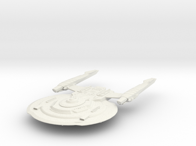 Federation Triton Class IV  Cruiser in White Natural Versatile Plastic
