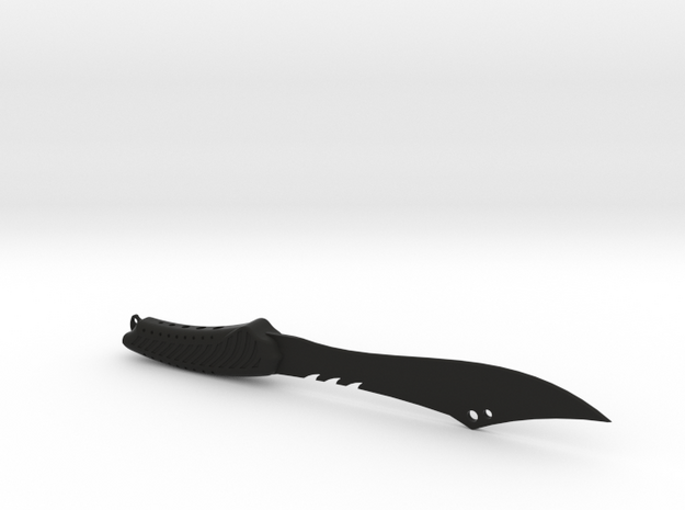 Survival Knife Toy in Black Natural Versatile Plastic