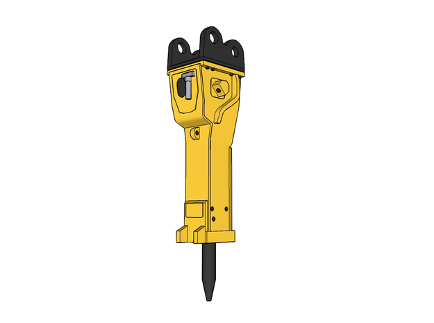 HO - Hydraulic Hammer for 25-35t excavators in Tan Fine Detail Plastic