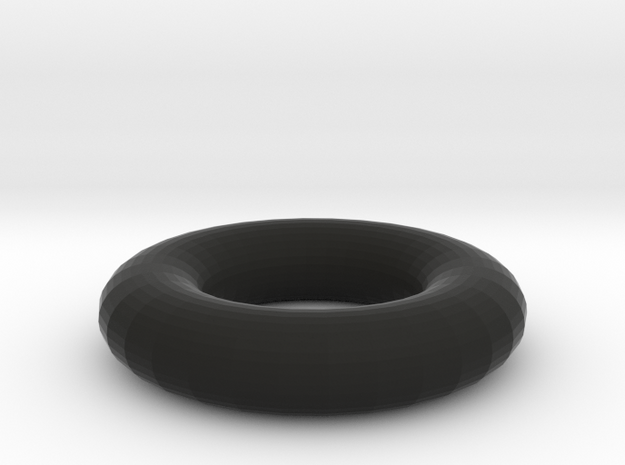 circle ring donut DIY simple in Black Natural Versatile Plastic
