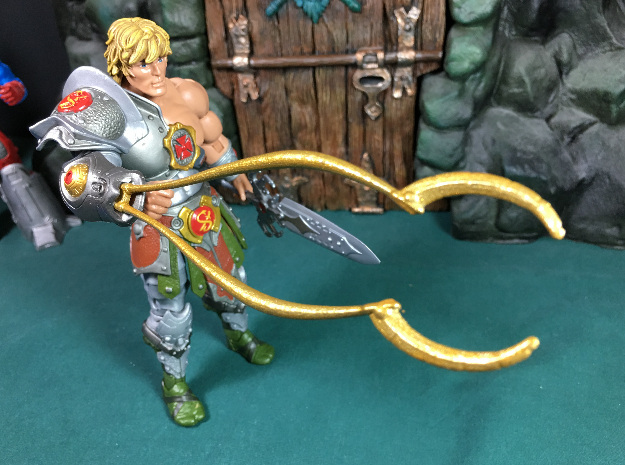 Snake Armor He-Man Clamp in Yellow Processed Versatile Plastic