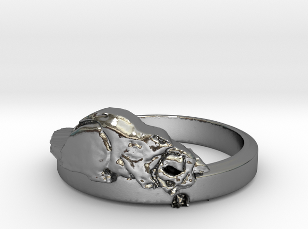 Hermoine and the Mouse - Ring Size 8.25 in Polished Silver