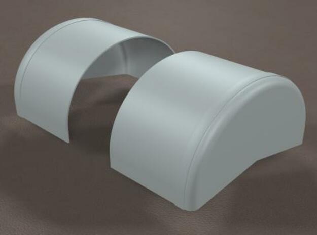 1/16 scale 40 inch Wheel Tubs in White Natural Versatile Plastic