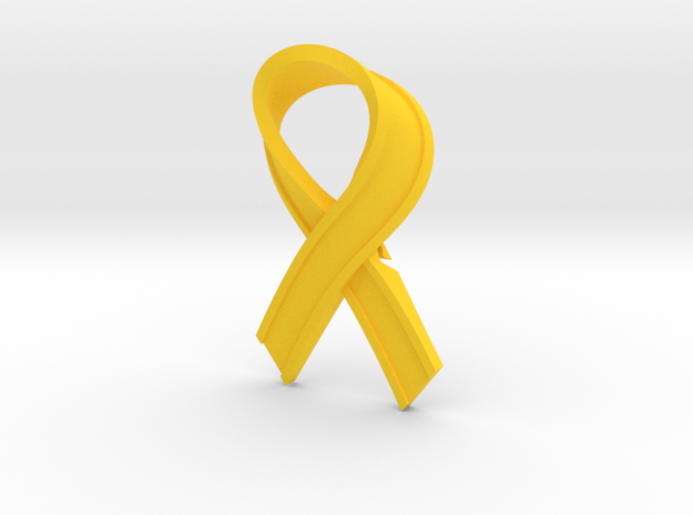Yellow_Ribbon in Yellow Processed Versatile Plastic