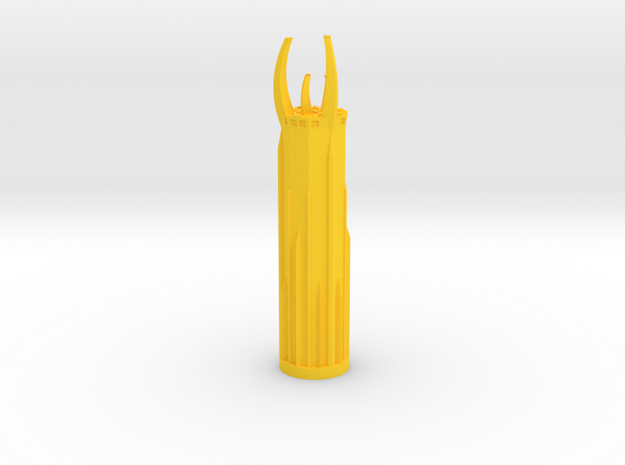Bolt Tower Level 3 in Yellow Processed Versatile Plastic: 1:1000