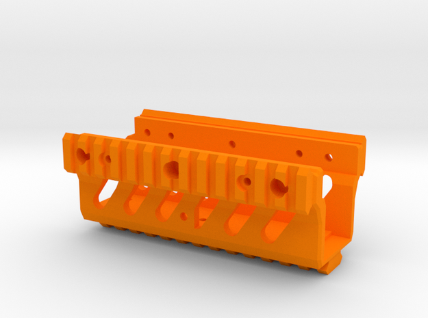 Ergonomic M249 Picatinny RAS RIS Handguard in Orange Processed Versatile Plastic