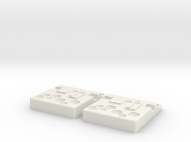 AT-AT Domino V2 x2 in White Natural Versatile Plastic