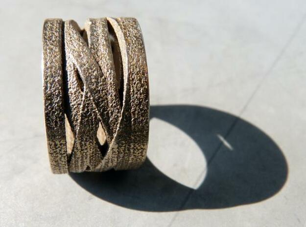 ENCOUNTERS IV (16.5 mm) in Polished Bronzed Silver Steel