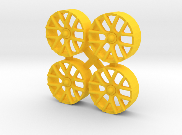 Insert for wheel NSR 17" (Type C7R GT3) in Yellow Processed Versatile Plastic