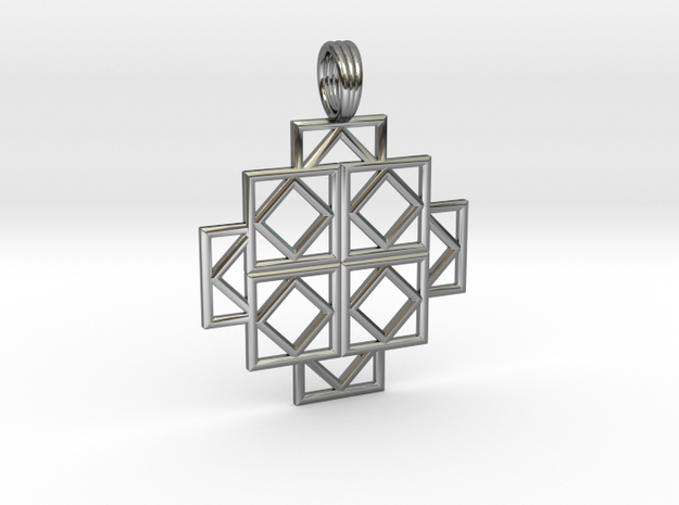 SQUARE DEALS in Fine Detail Polished Silver
