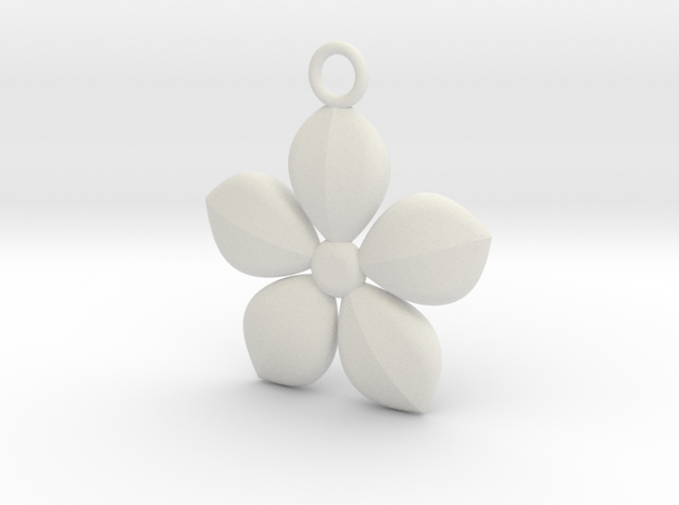 Plant necklace in White Natural Versatile Plastic