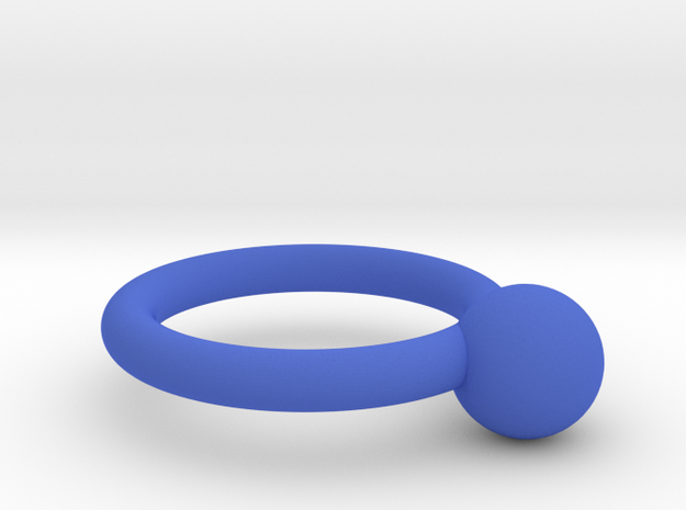 圓形.stl in Blue Processed Versatile Plastic