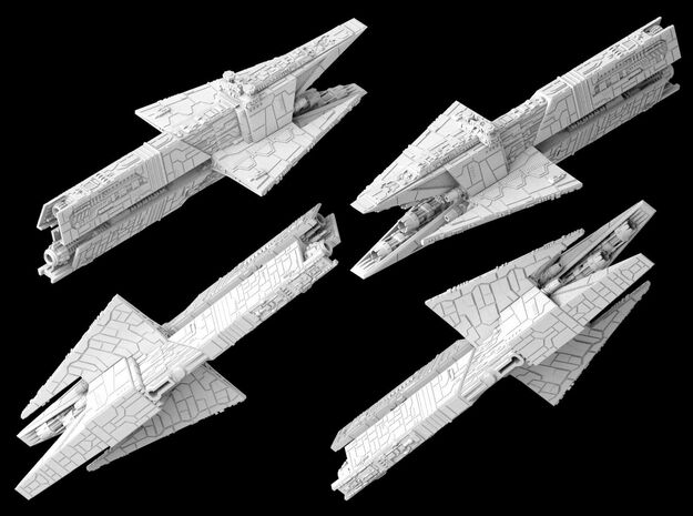 (Armada) Aggressor Star Destroyer in White Natural Versatile Plastic
