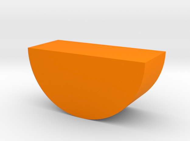 Orange Wedge Game Piece in Orange Processed Versatile Plastic