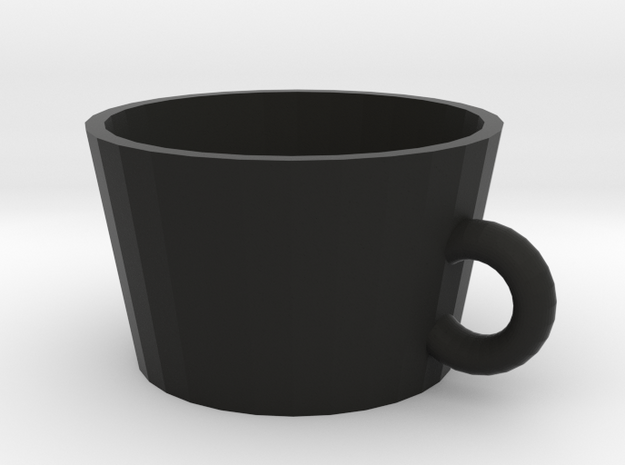 cup in Black Natural Versatile Plastic: Medium